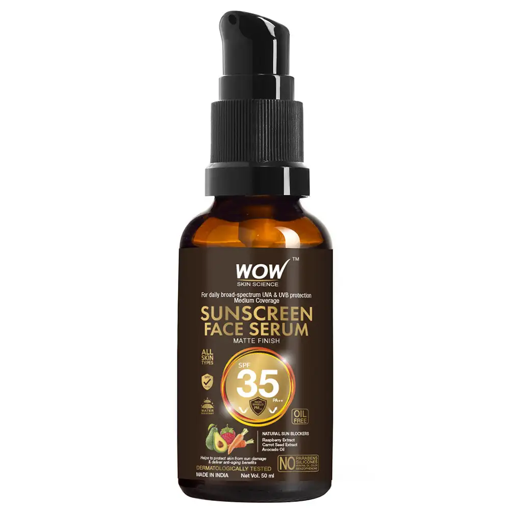 WOW Skin Science Matte Finish Sunscreen Face Serum,  50 ml  SPF 35 PA++