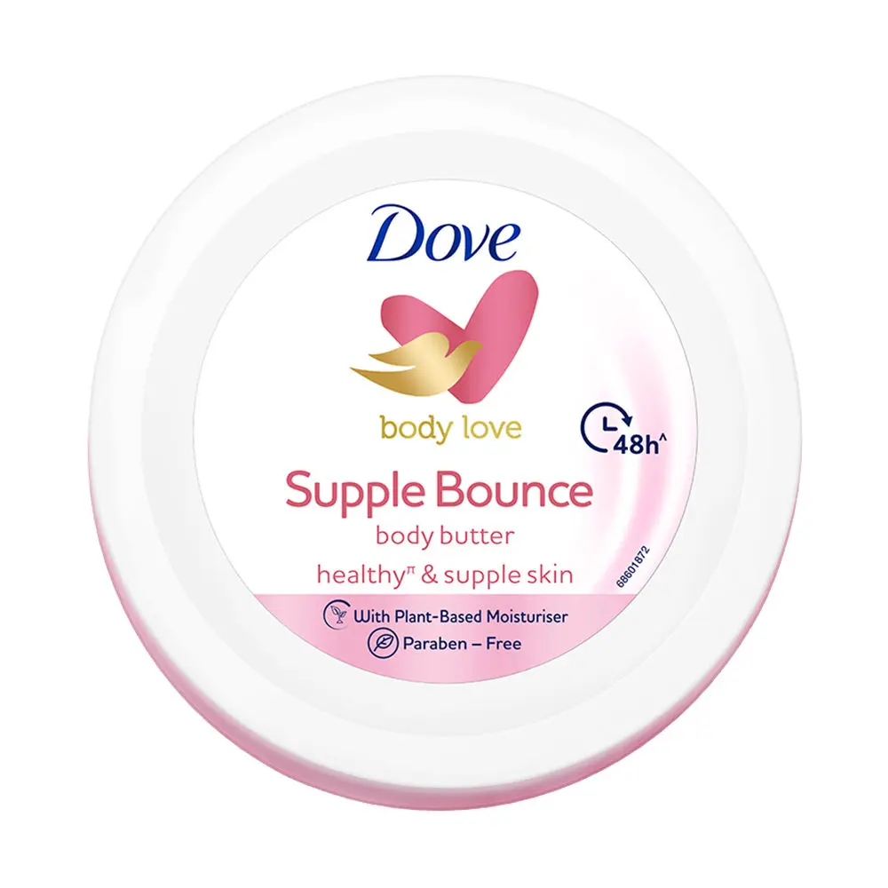 Dove Body Love Supple Bounce Body Butter Paraben Free, 245 g