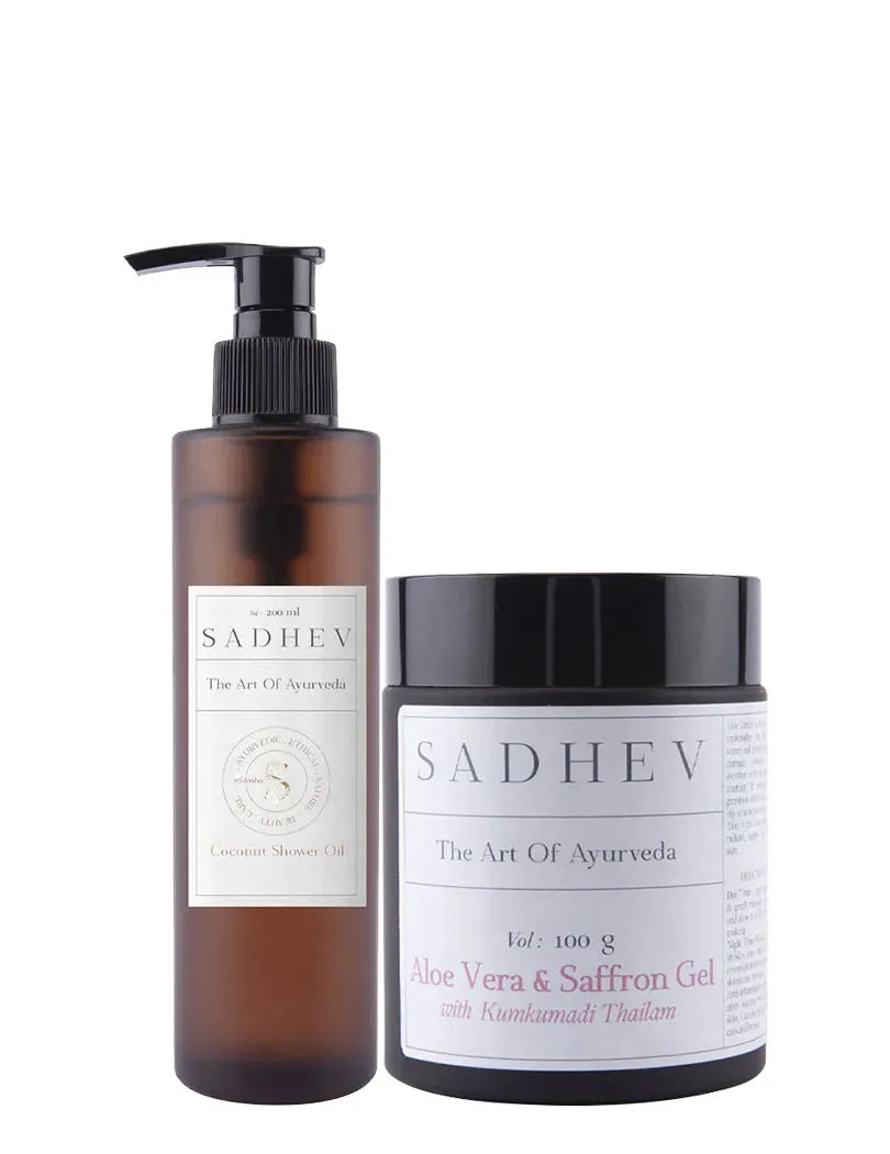 Sadhev Aloe Gel & Coconut Shower Oil Combo