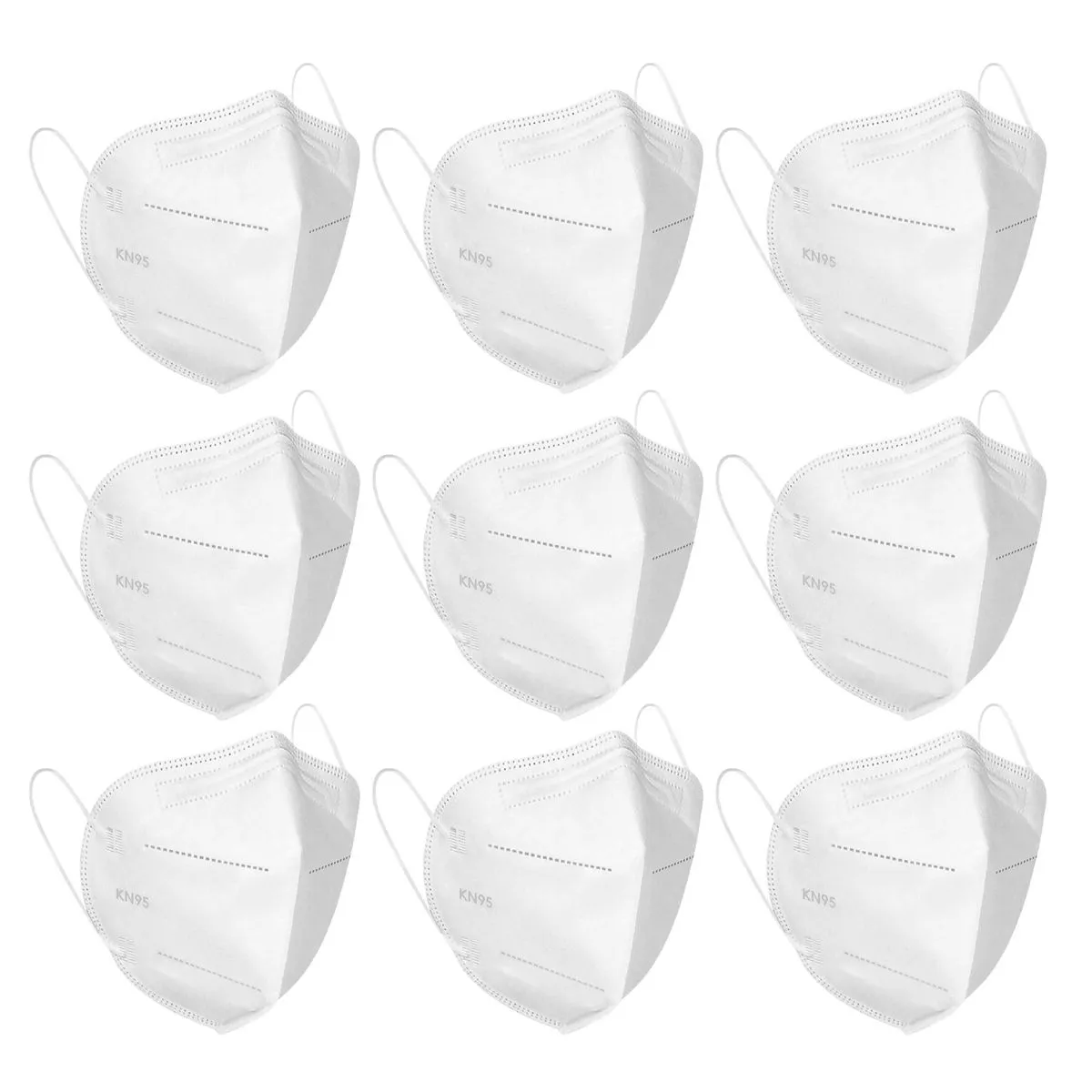 Fabula Pack Of 9 Anti-pollution Reusable 5-layer Mask Color: White