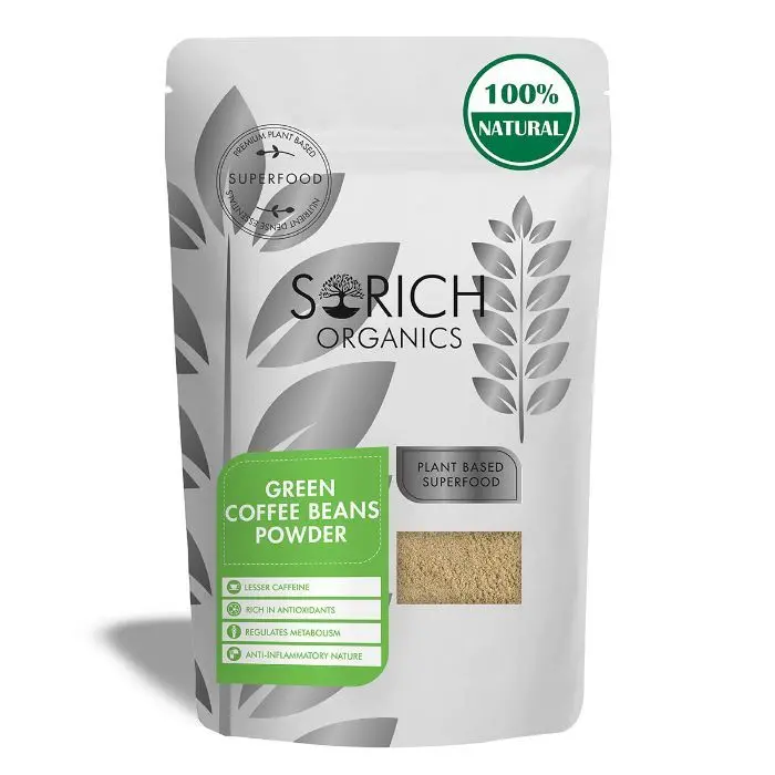 Sorich Organics Green Coffee Beans Powder for Weight Loss - 200 Gm