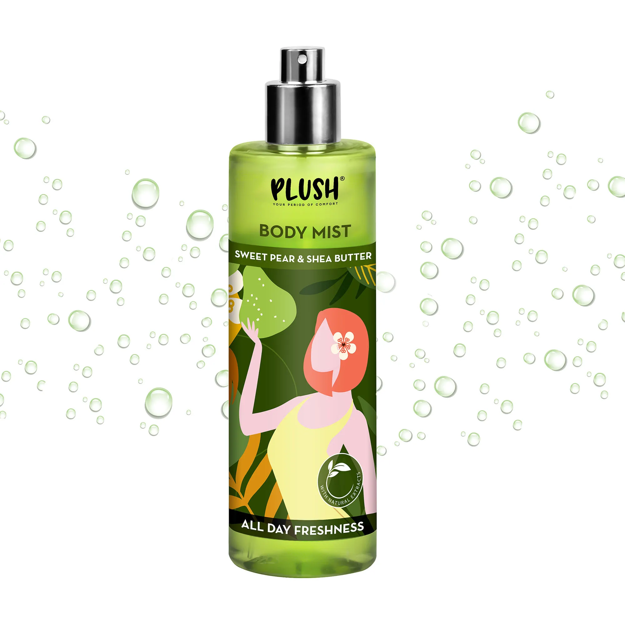 Plush Sweet Pear & Shea Butter Refreshing Body Mist for Women