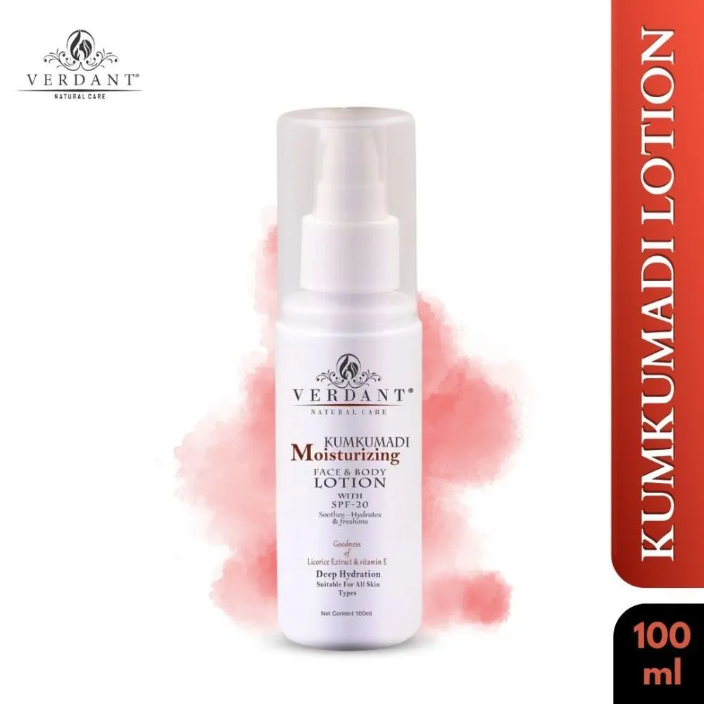 Verdant Natural Care Kumkumadi Face & Body Lotion with SPF-20 (100 ml)