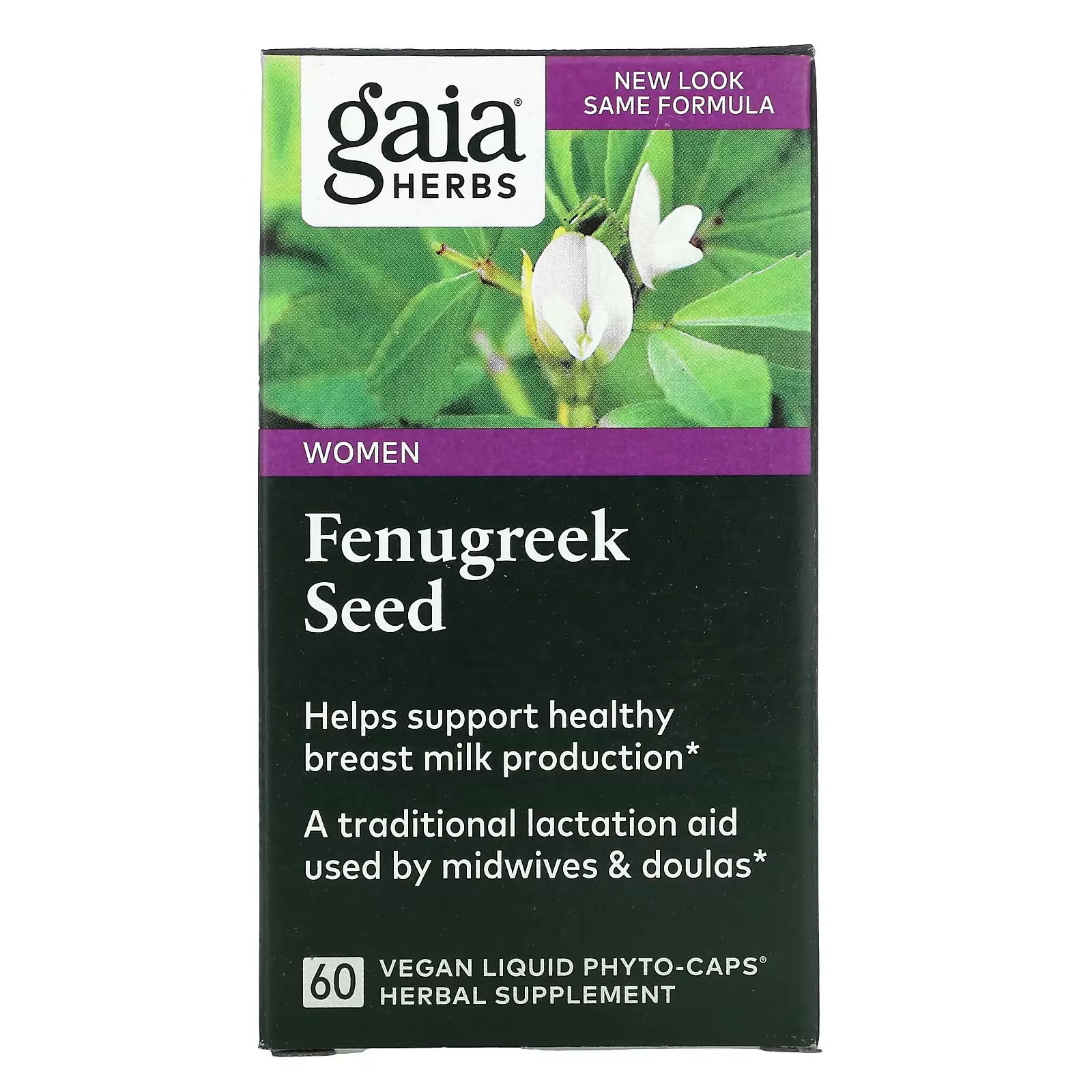 Fenugreek Seed for Women, 60 Vegan Liquid Phyto-Caps