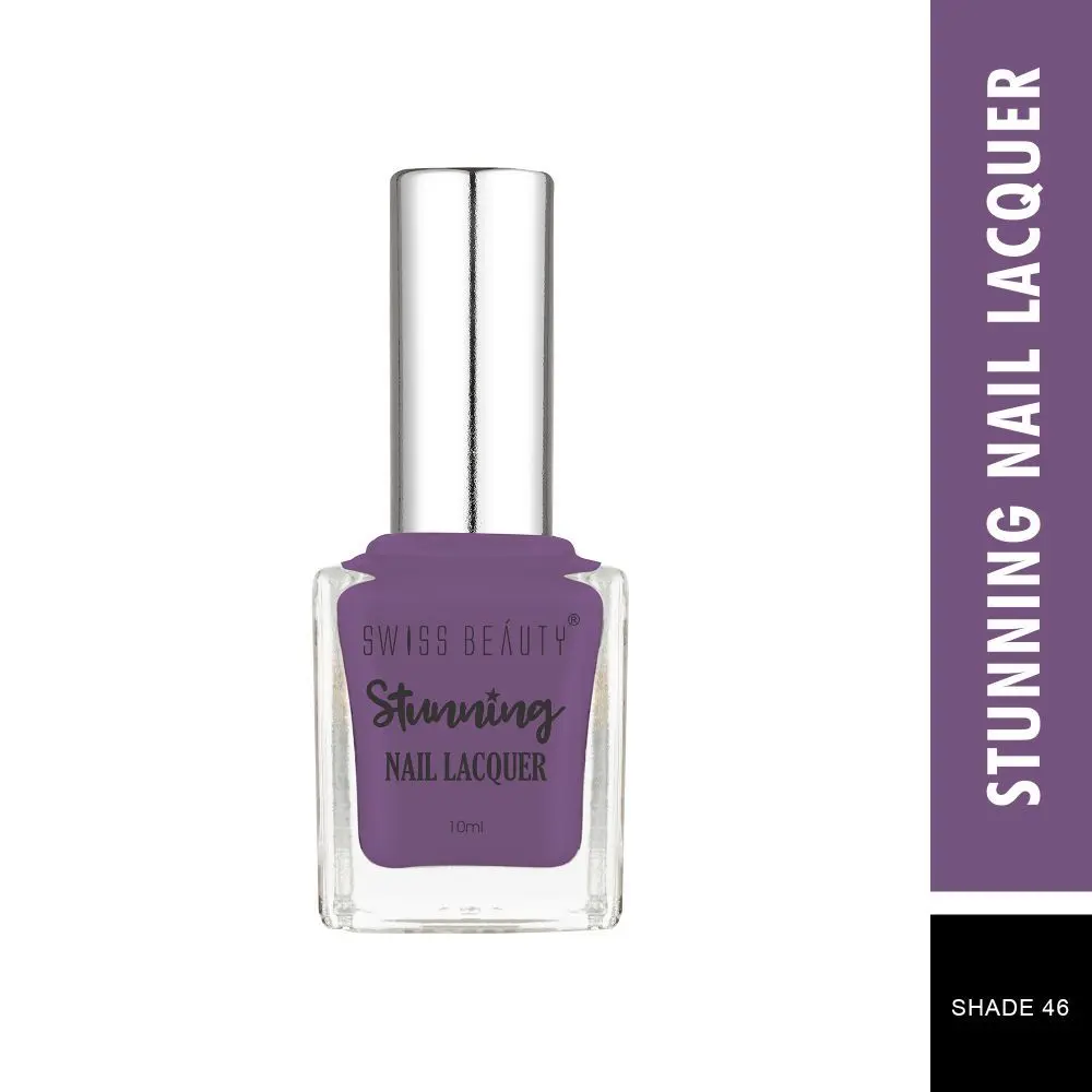 Swiss Beauty Stunning Nail Lacquer 46 Purple Gift (10 ml)