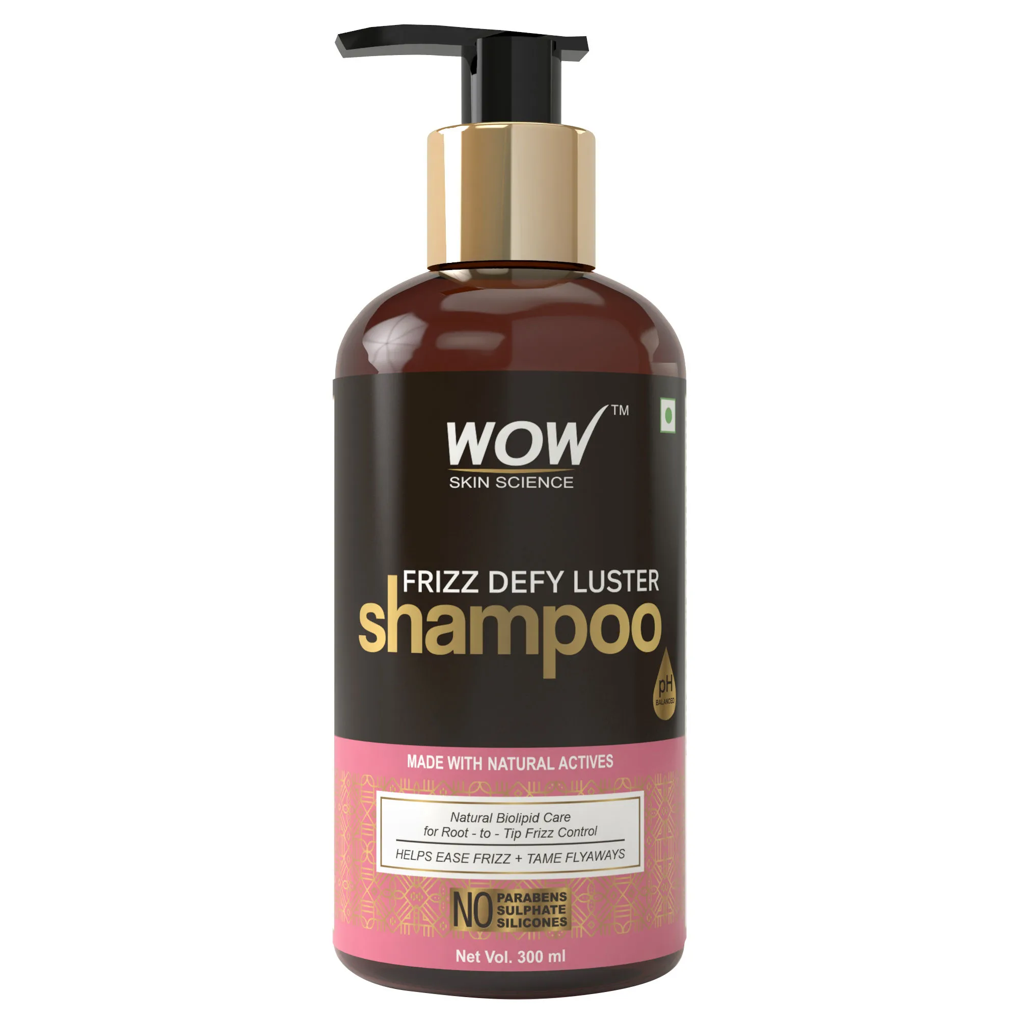 WOW Skin Science Frizz Defy Luster Shampoo