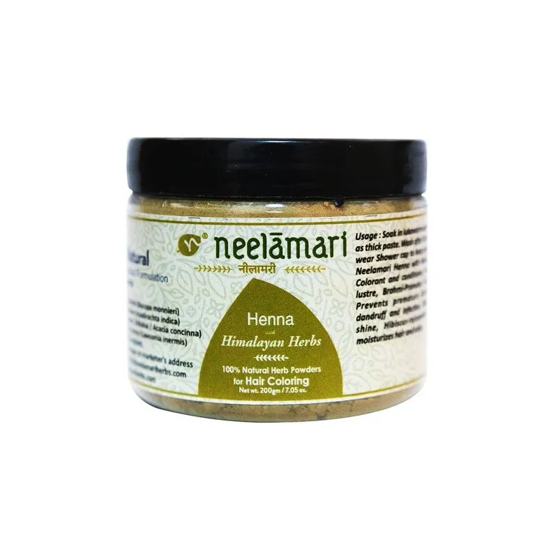 Neelamari 100% Natural Henna With Himalayan Herbs Hair Coloring Powder