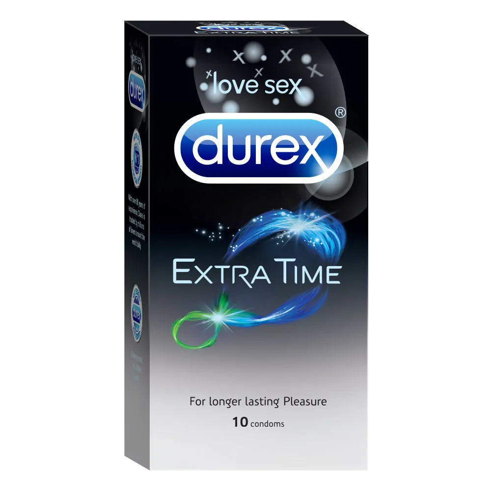 Durex Extra Time Condoms For Men - 10 Units