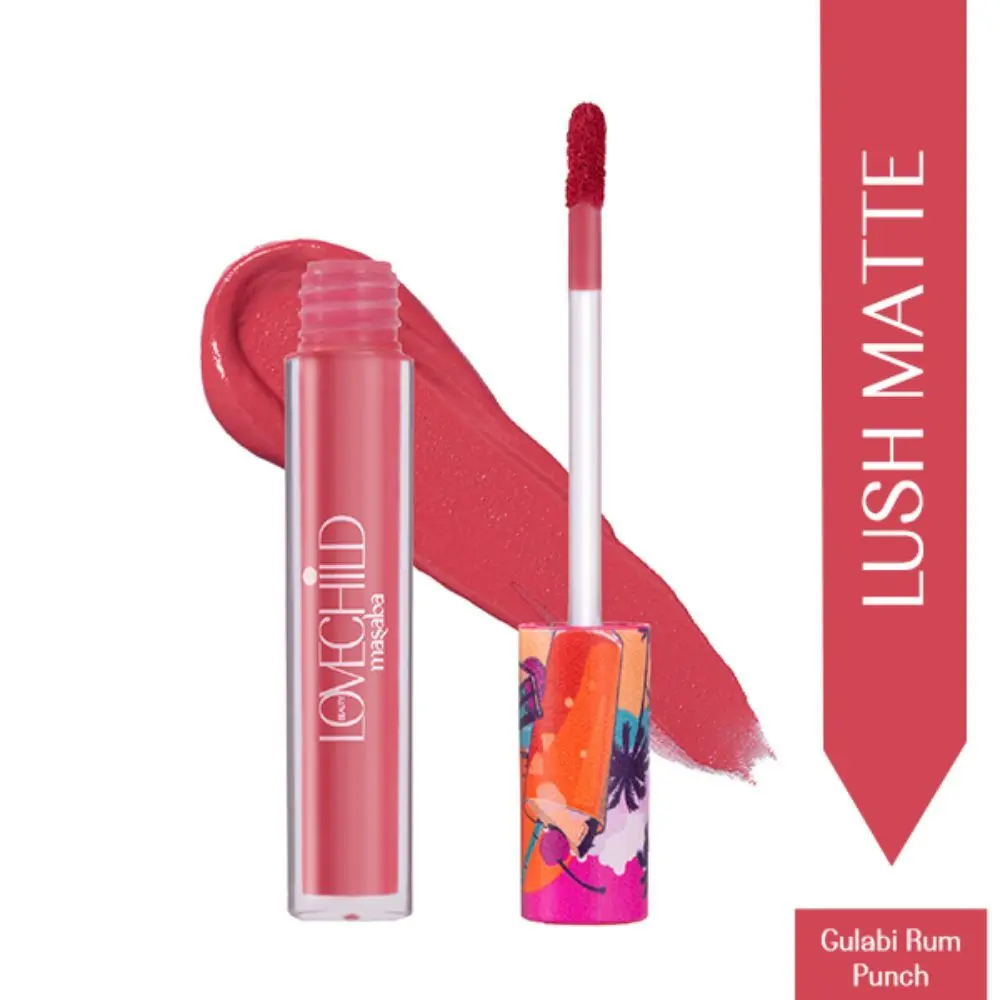 LoveChild Masaba Gulabi Rum Punch Super Hydrating & Buttery True Pink Lip Creme