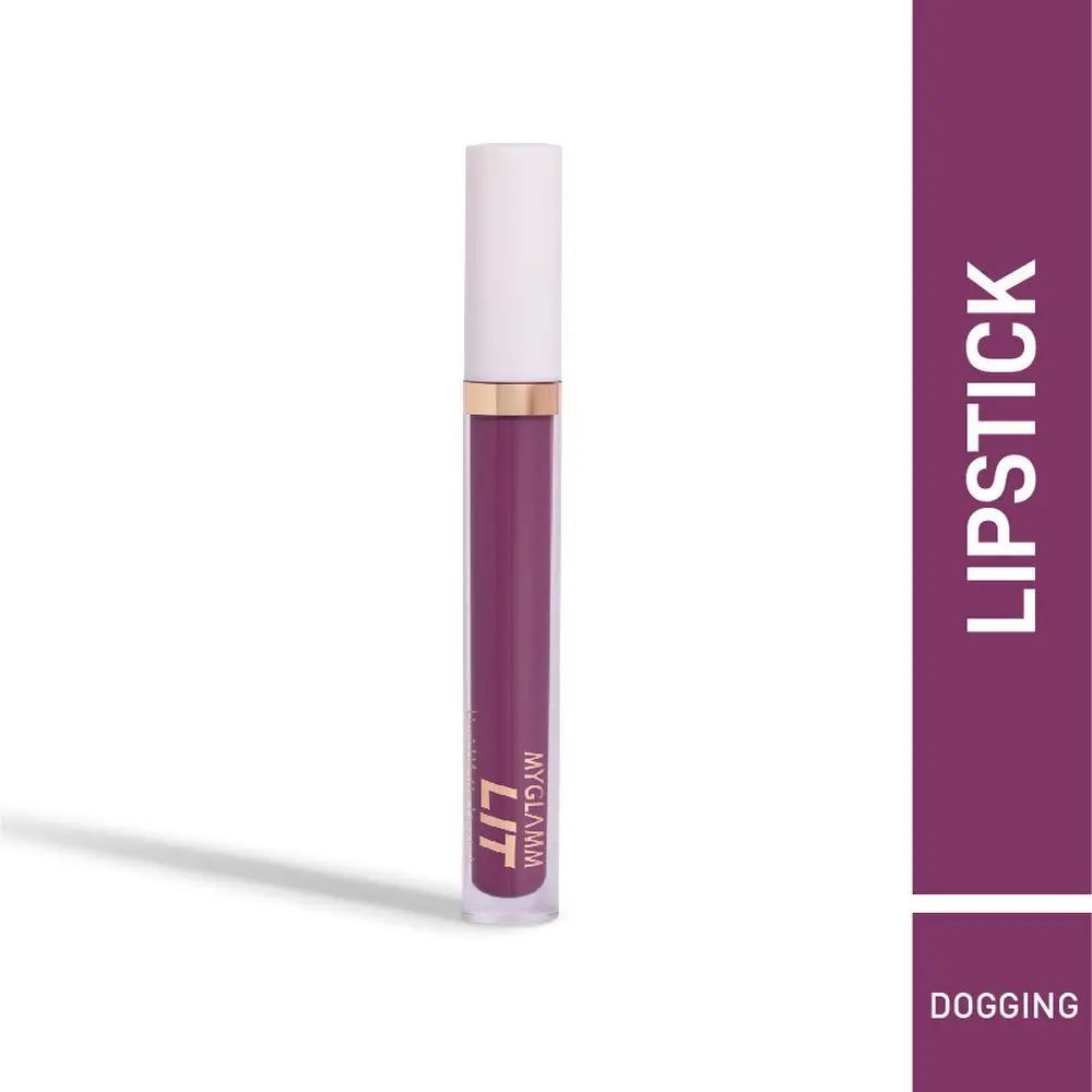 MyGlamm LIT Liquid Matte Lipstick-Dogging-3ml