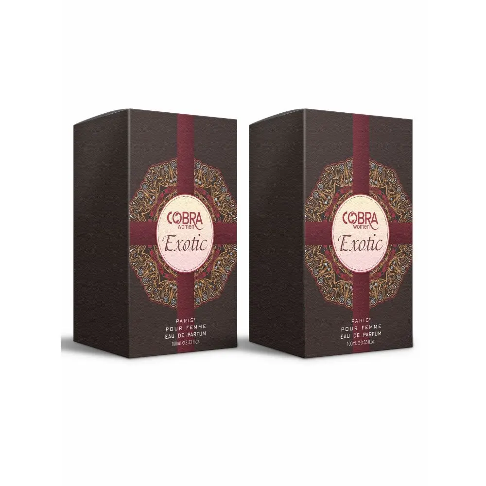 ST-JOHN Cobra Exotic Eau de Perfume For Women 100ml- Pack of 2