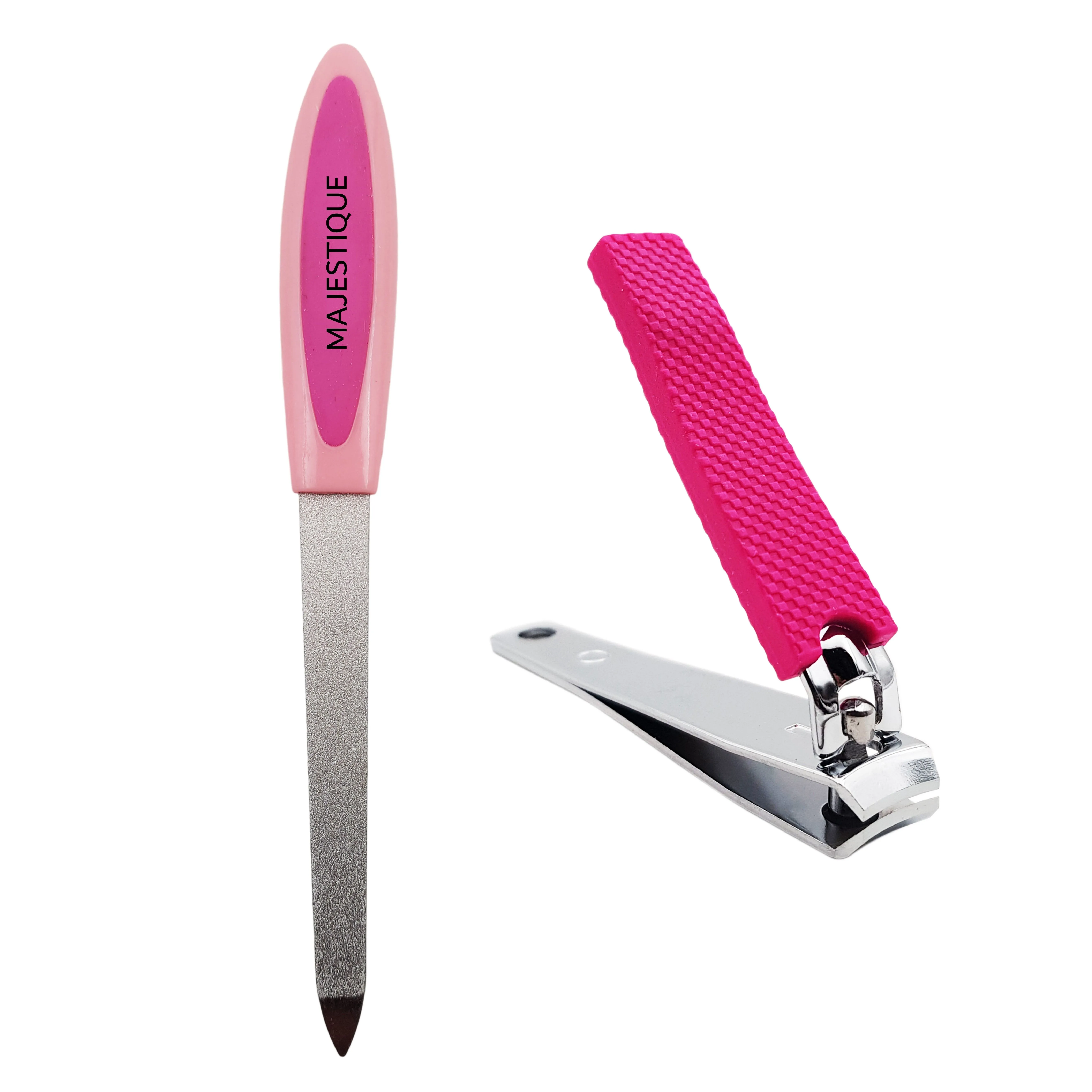 Majestique Nail File And Clipper Set - Colour May Vary