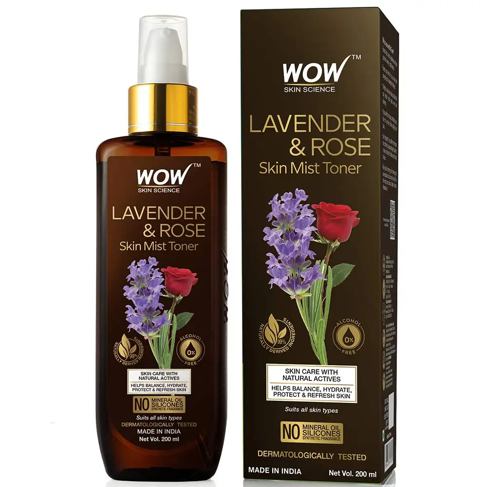 WOW Skin Science Lavender & Rose Skin Mist Toner,  200 ml  for All Skin Types