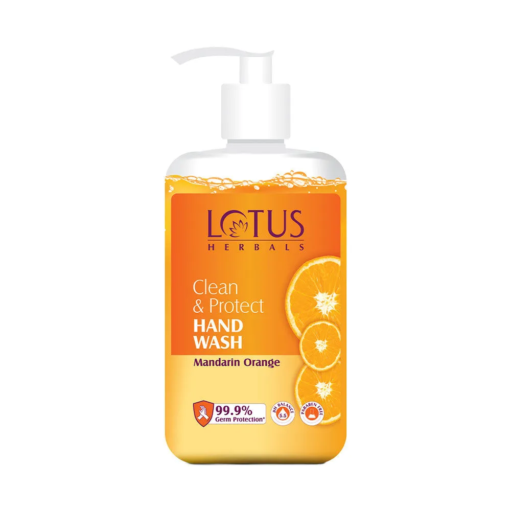 Lotus Herbals Clean & Protect Hand Wash With Mandarin Orange