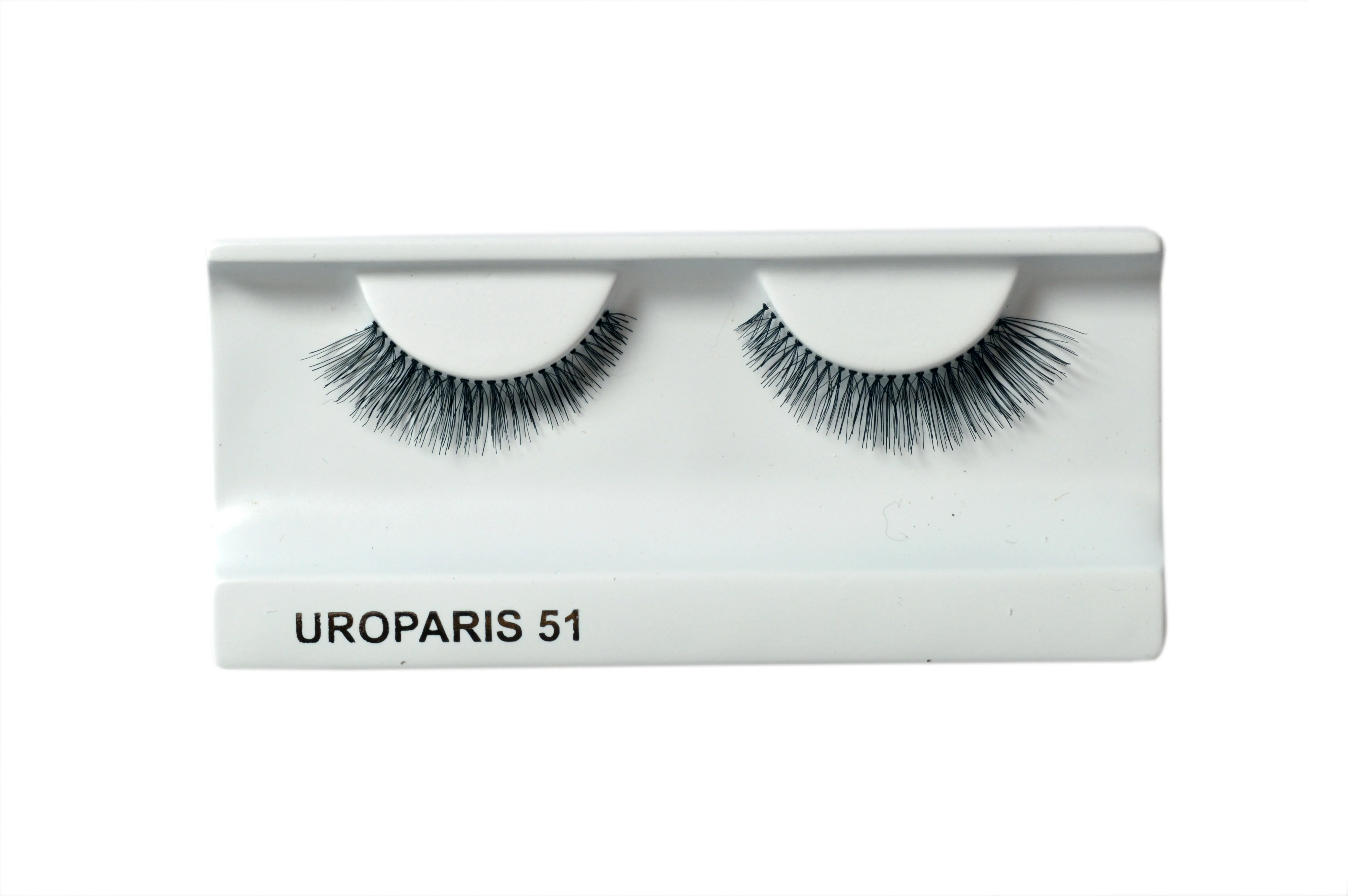 Uroparis Human Hair Eyelashes - 51 / BLACK