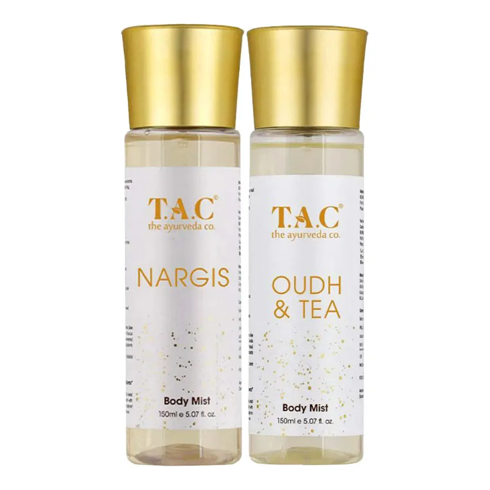 TAC - The Ayurveda Co. Nargis And Oudh & Green Tea Body Mist