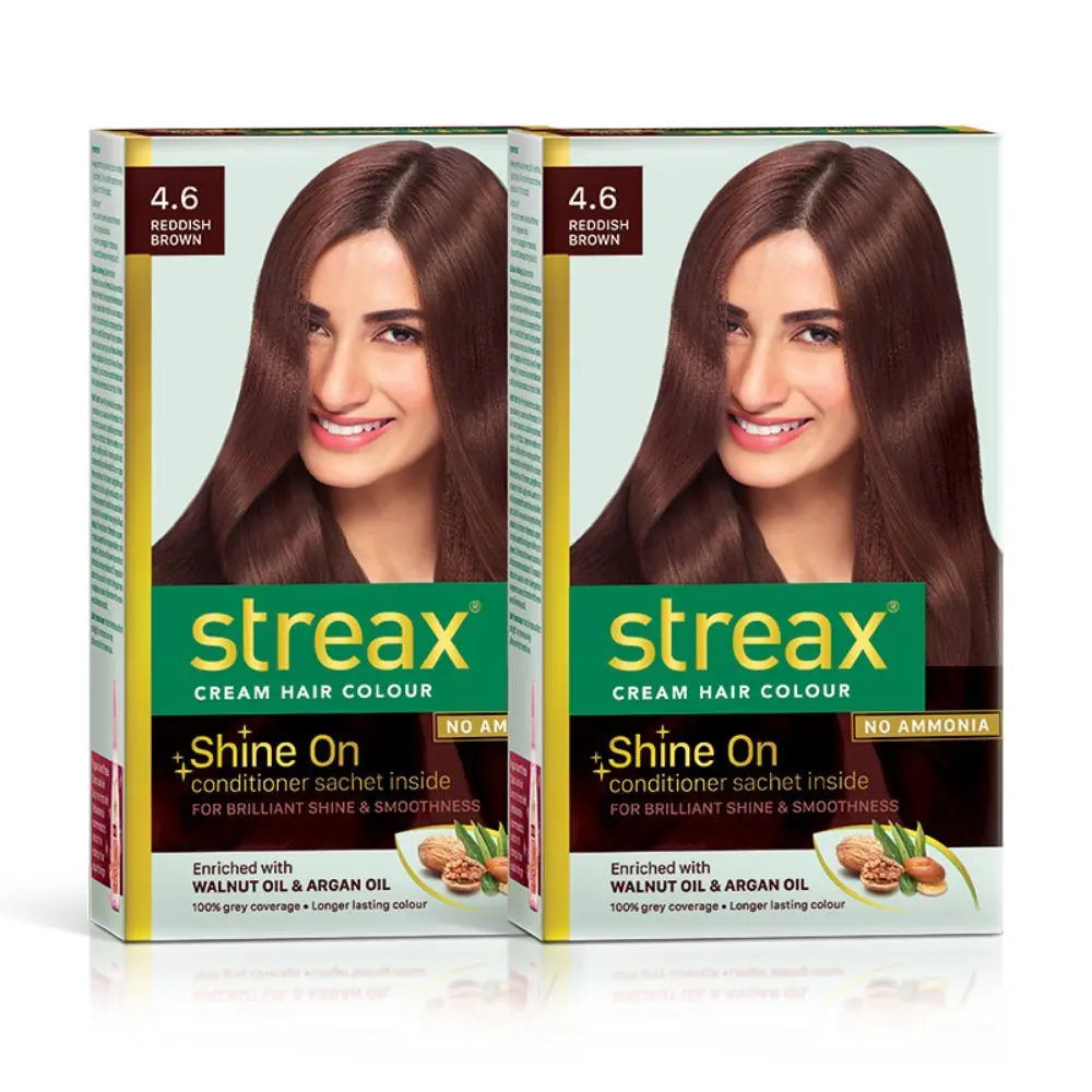 Streax Hair Colour - Reddish Brown Pack Of 2