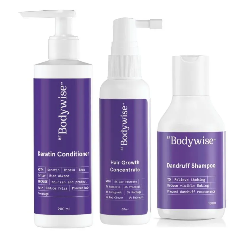 Be Bodywise Dandruff Removal Kit (ADS + Conditioner + Hair Serum)