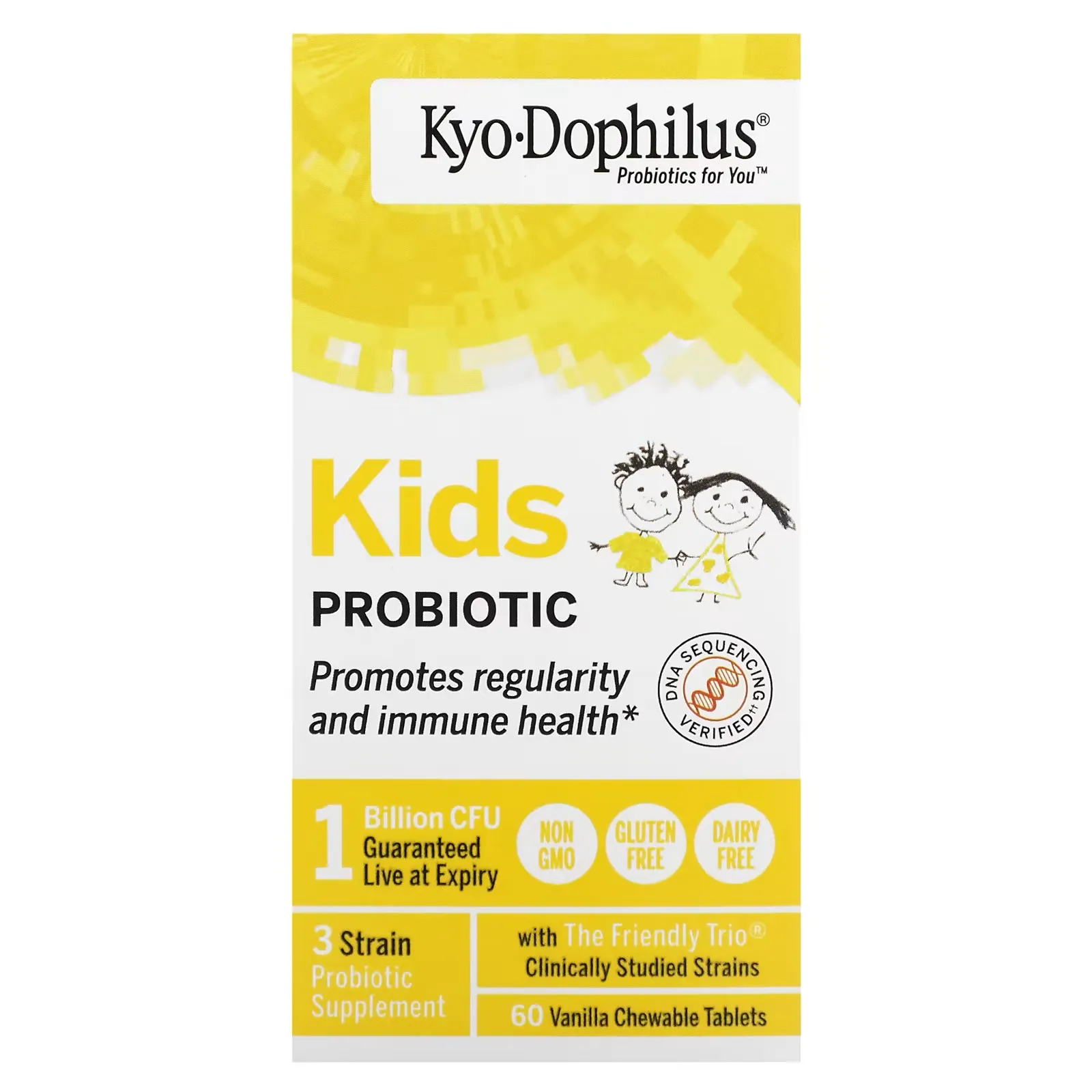 Kids Probiotic, Vanilla, 60 Chewable Tablets