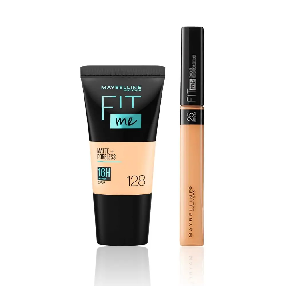 Maybelline New York Fit Me Foundation 128 + Fit Me Concealer 25