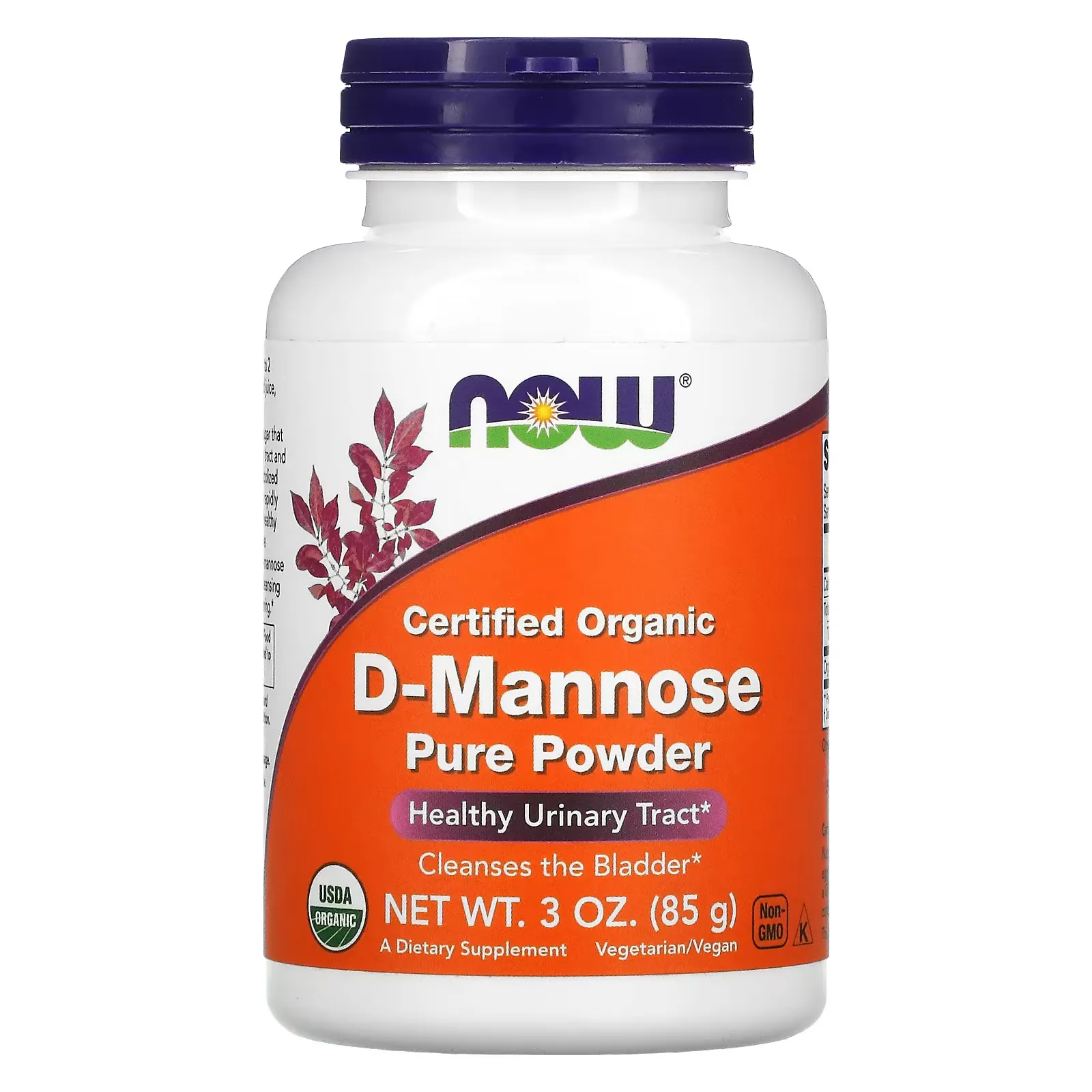 Certified Organic D-Mannose Pure Powder, 3 oz (85 g)