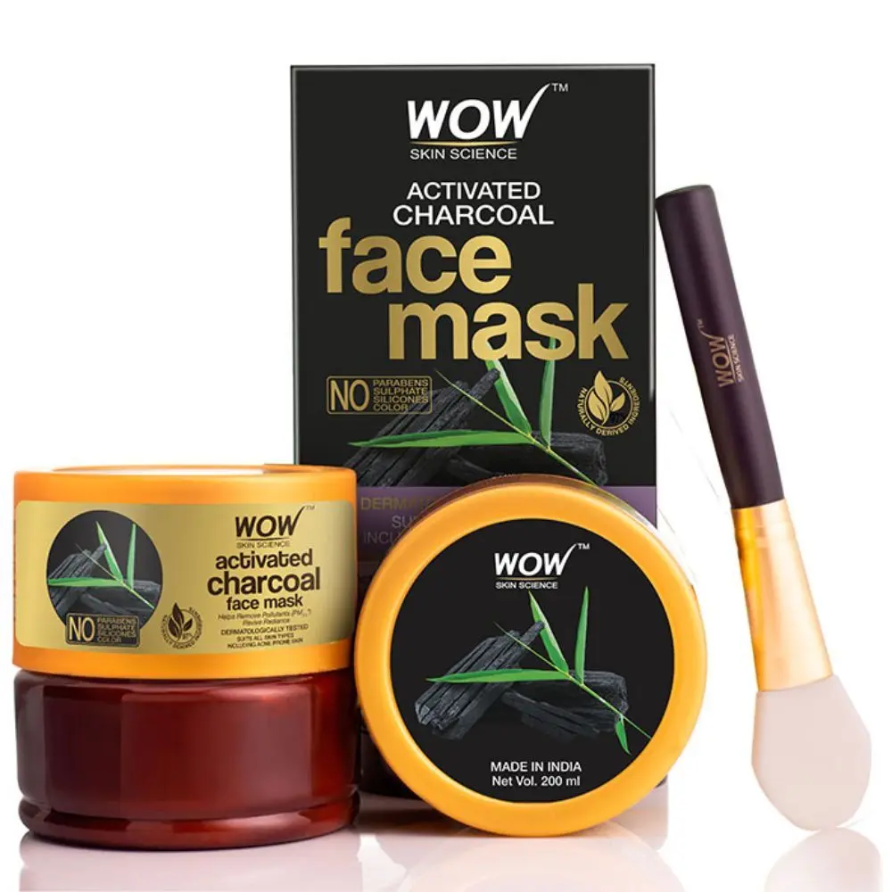 WOW Skin Science Activated Charcoal Face Mask (200 ml)