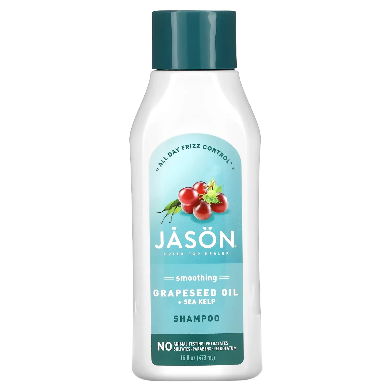 Smooth Shampoo, Grapeseed Oil + Sea Kelp, 16 fl oz (473 ml)