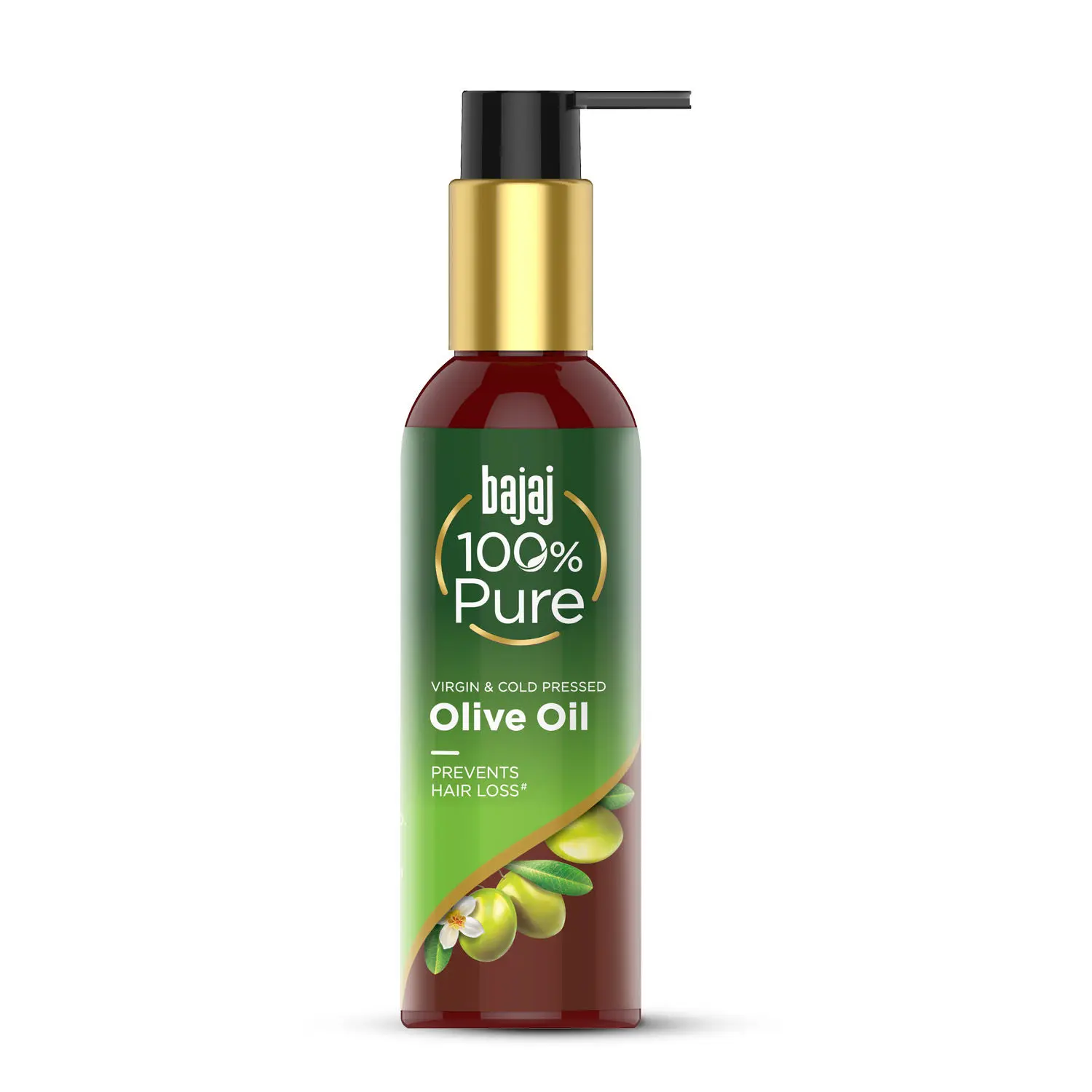 Bajaj 100% Pure Olive Oil | Virgin & Cold Pressed |Prevents Hair Loss |Oil | 200ml