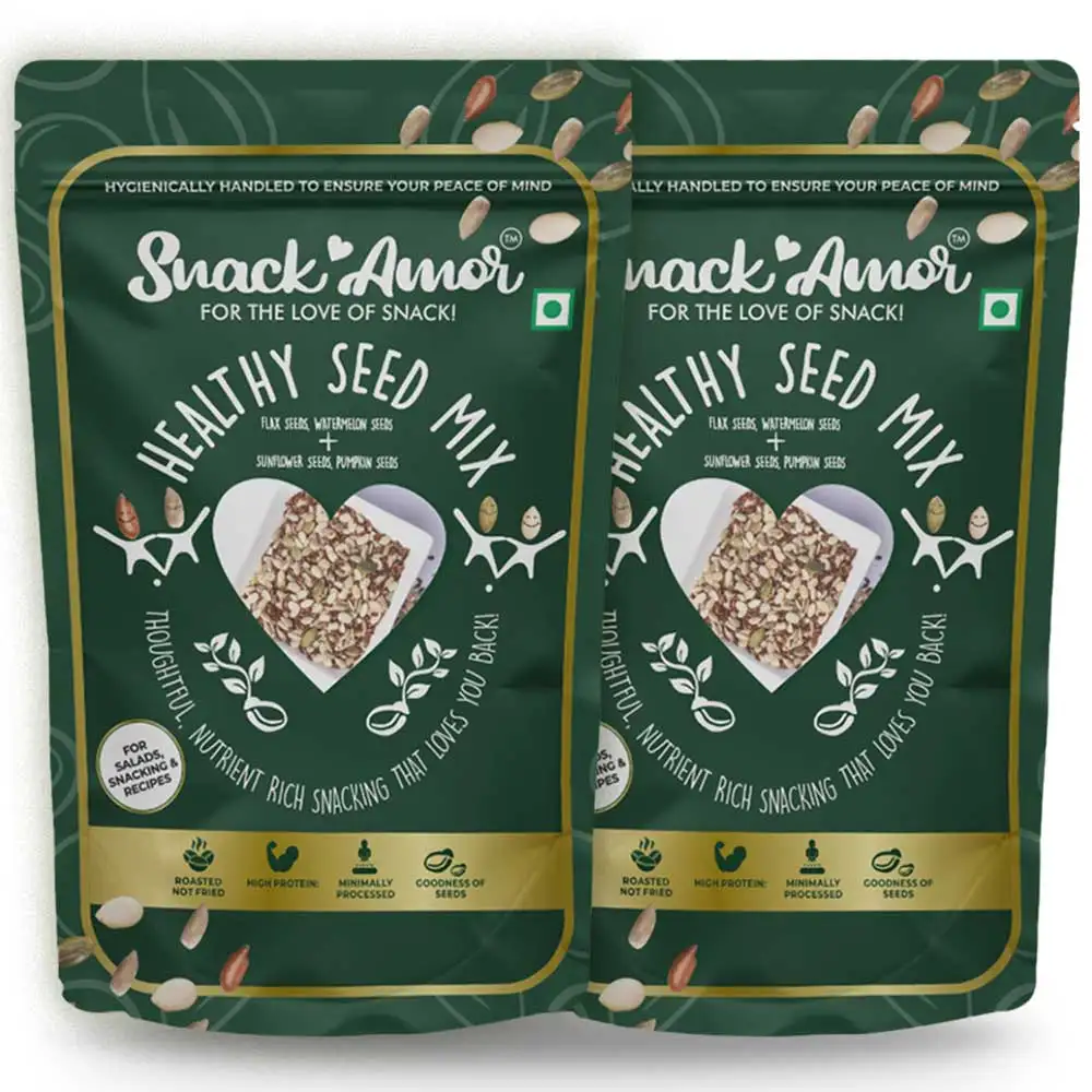 SnackAmor Healthy Seed Mix,  Unflavoured (Pack of 2)  175 g