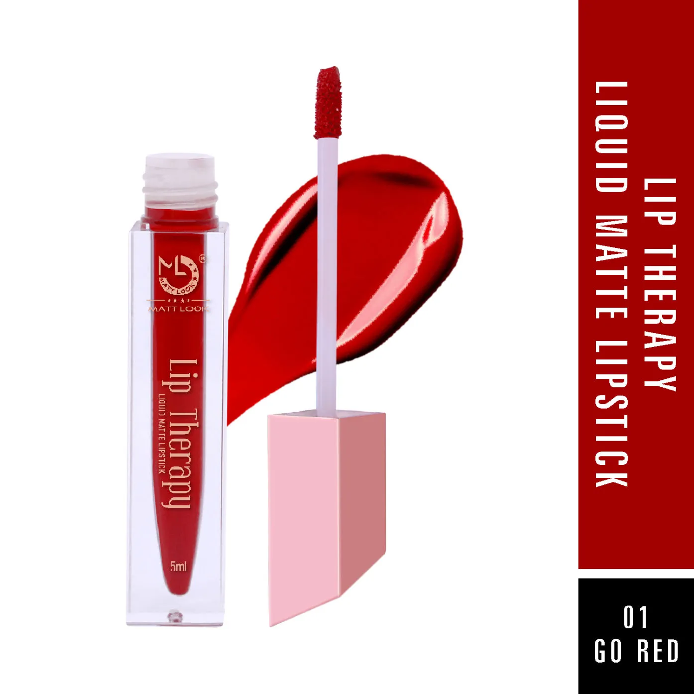 Matt look Lip Therapy Liquid Matte Lipstick - Go Red