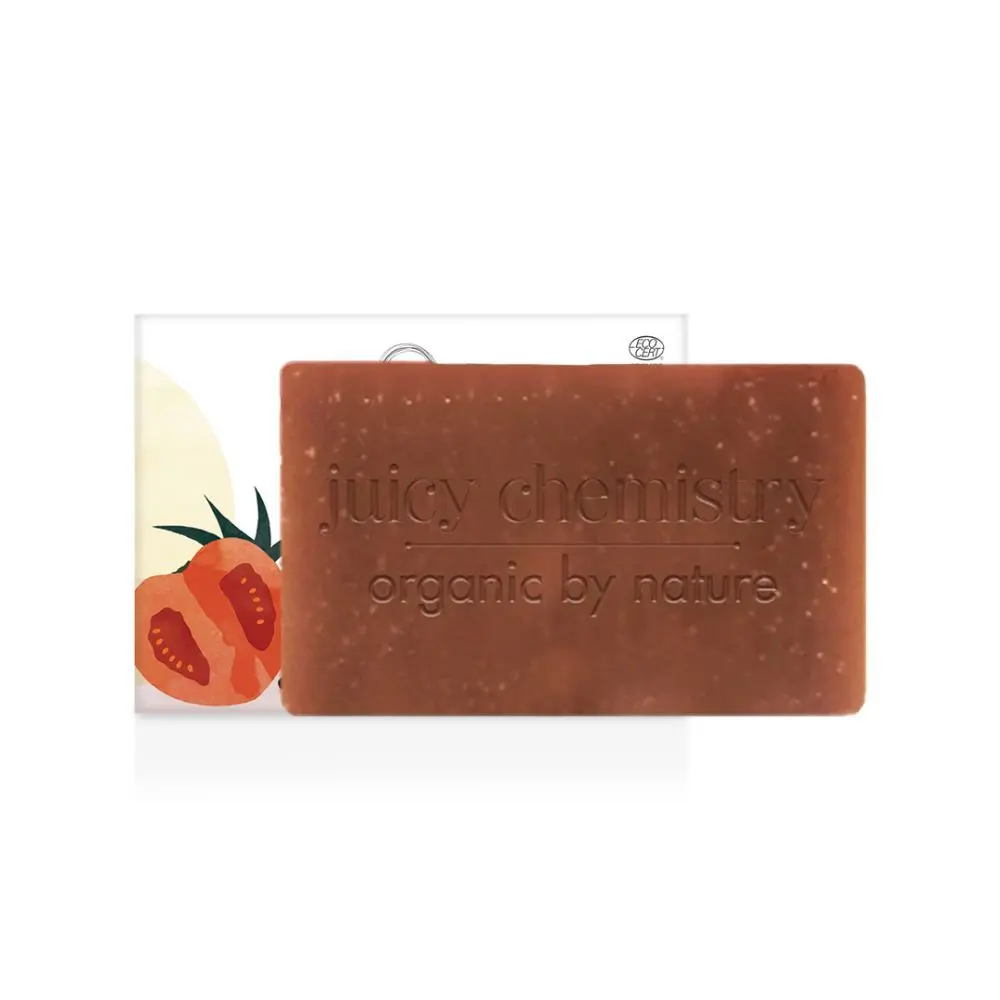 Juicy Chemistry Potato ,Tomato & Lemongrass- Organic Soap For Tan Removal & Scar Reduction- 100 gm/3.53oz