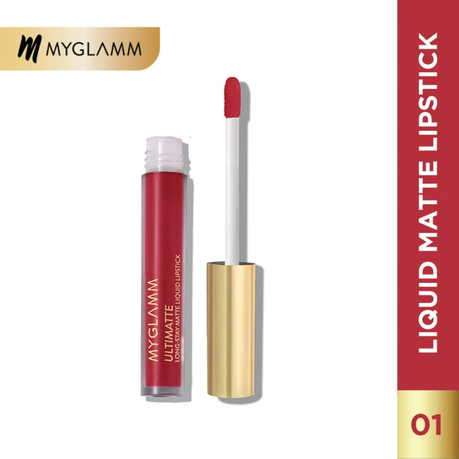 MyGlamm Ultimatte Long Stay Matte Liquid Lipstick-Crimson Starlet (2.5 ml)