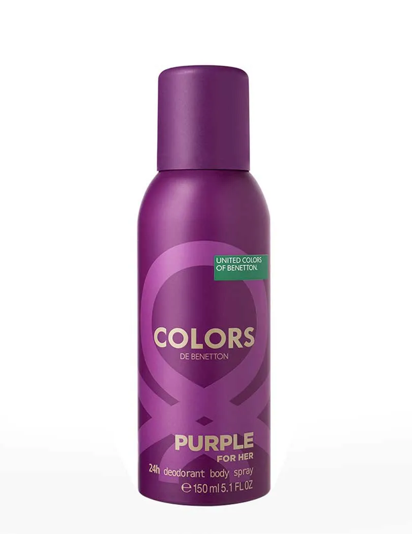 United Colors of Benetton Colors Purple Deodorant Body Spray For Her