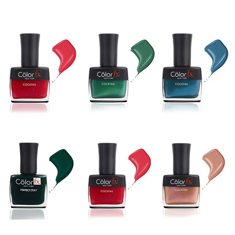 Color Fx Club Collection Nail Enamel - Pack of 6