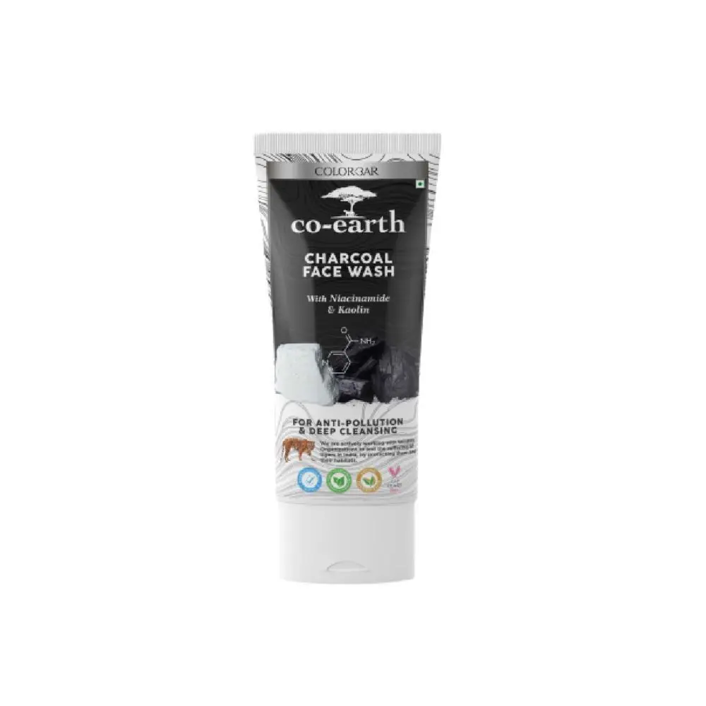 Colorbar Co-earth Charcoal Face Wash-(100ml)