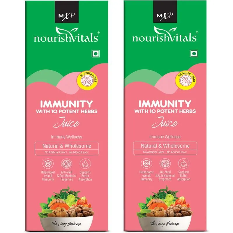 NourishVitals Immunity Juice - A Natural Immunity Booster With 10 Potent Herbs