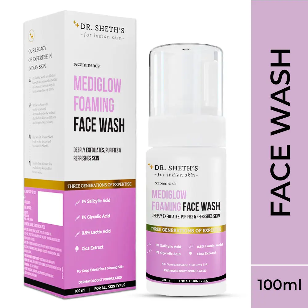 Dr. Sheth’s Mediglow Foaming Face Wash -100ml