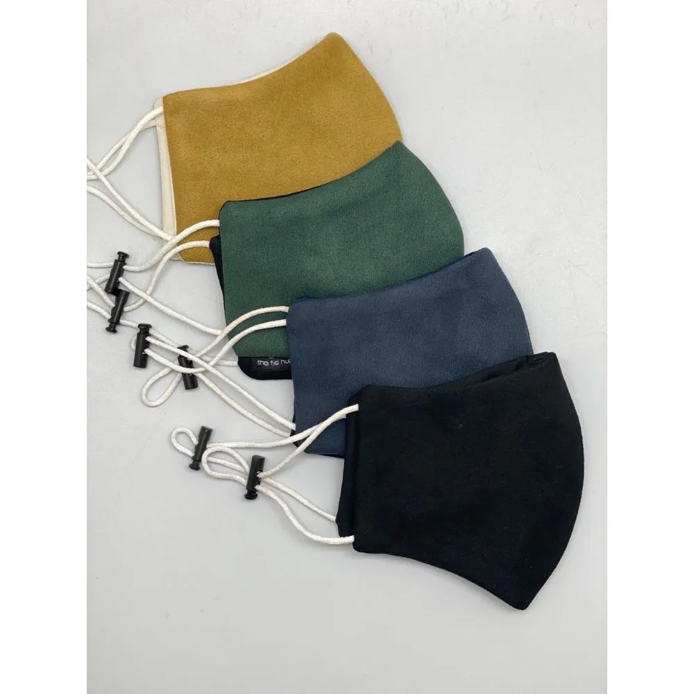 The Tie Hub Pack Of 4 Suede Mask For Men