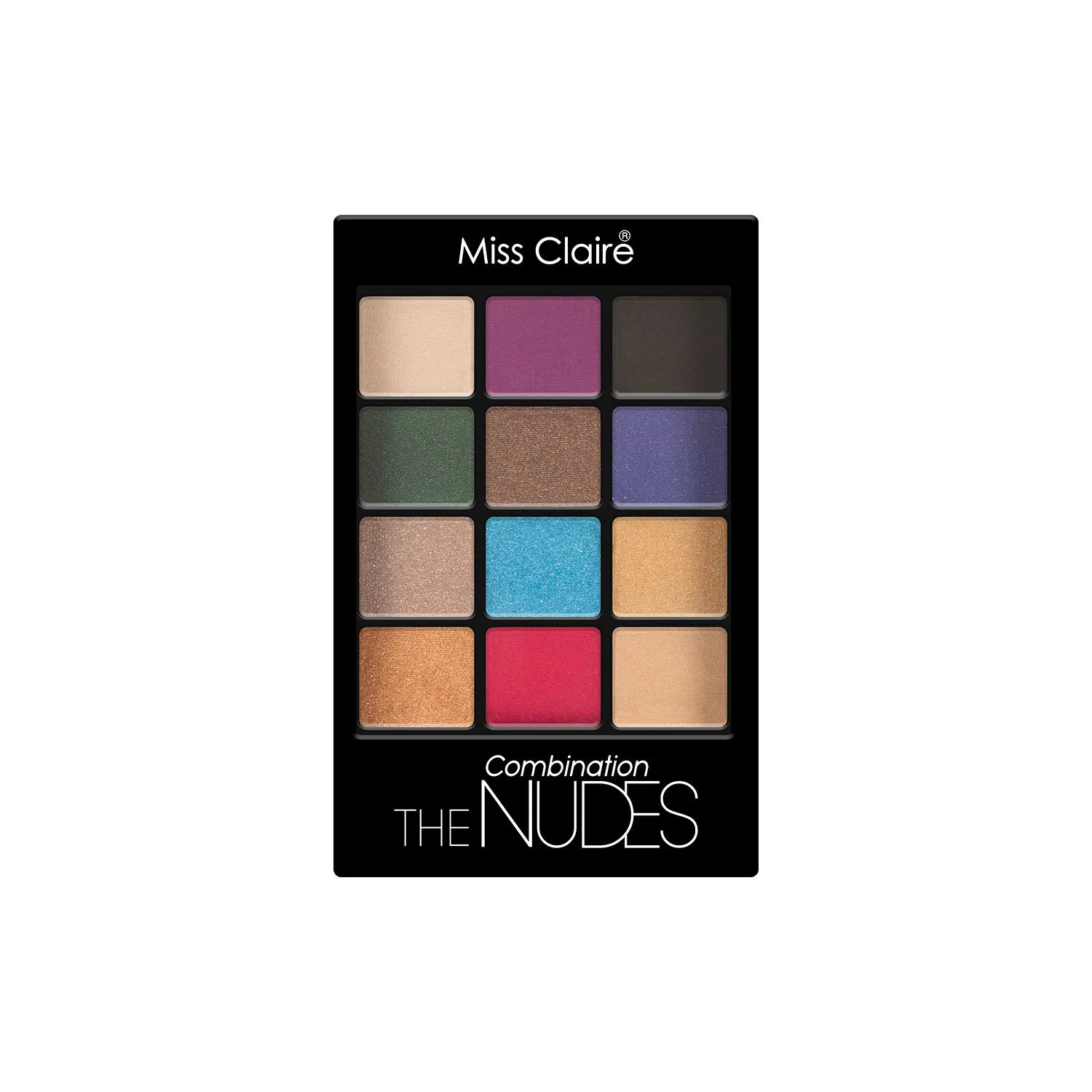 Miss Claire 12 Eyeshadow Kit - The Combination Nudes