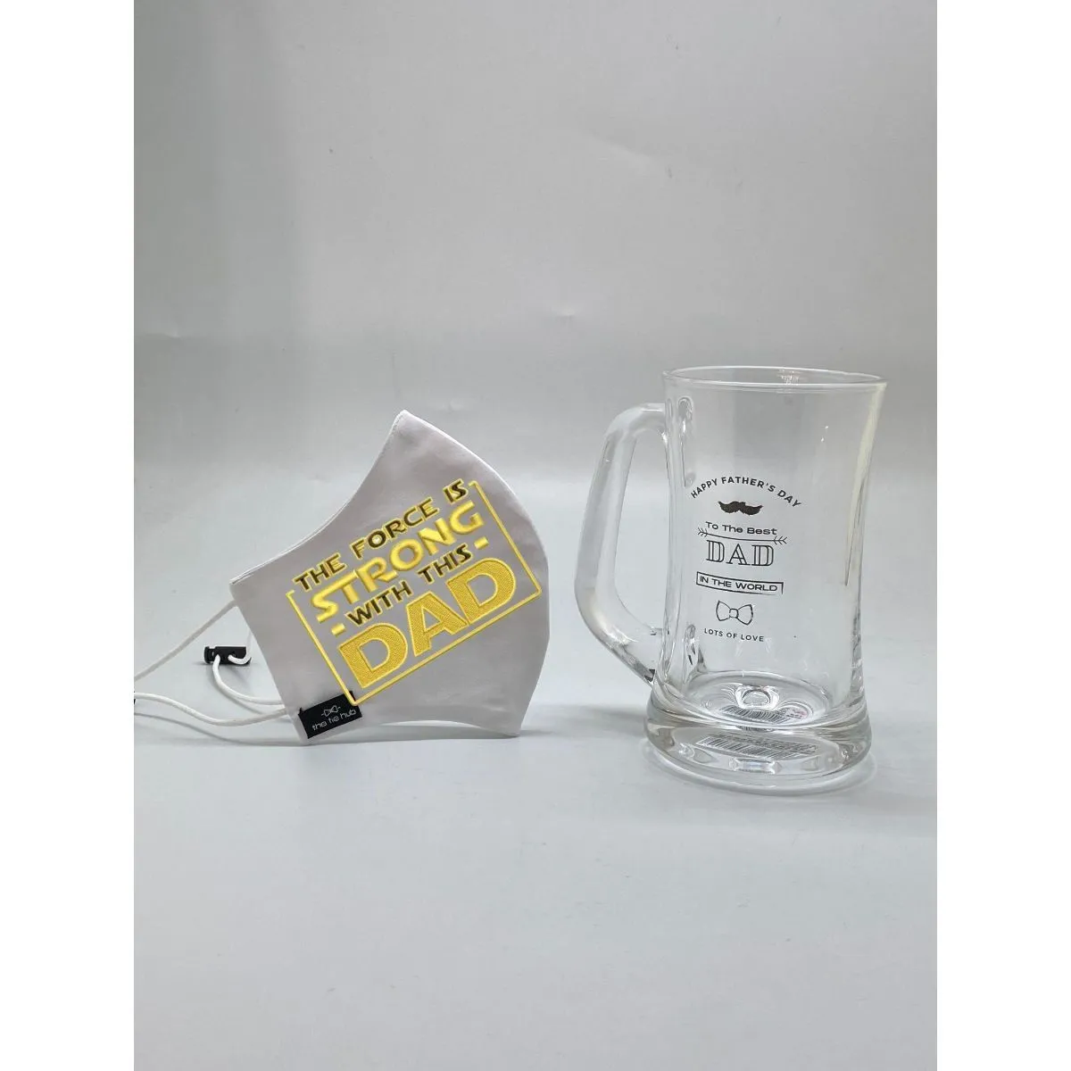 The Tie Hub STRONG DAD Face Mask with Beer Mug