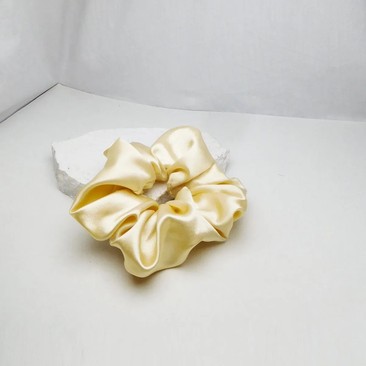 Soho Boho Studio By Aarti Thakur Cream Caramel Scrunchies