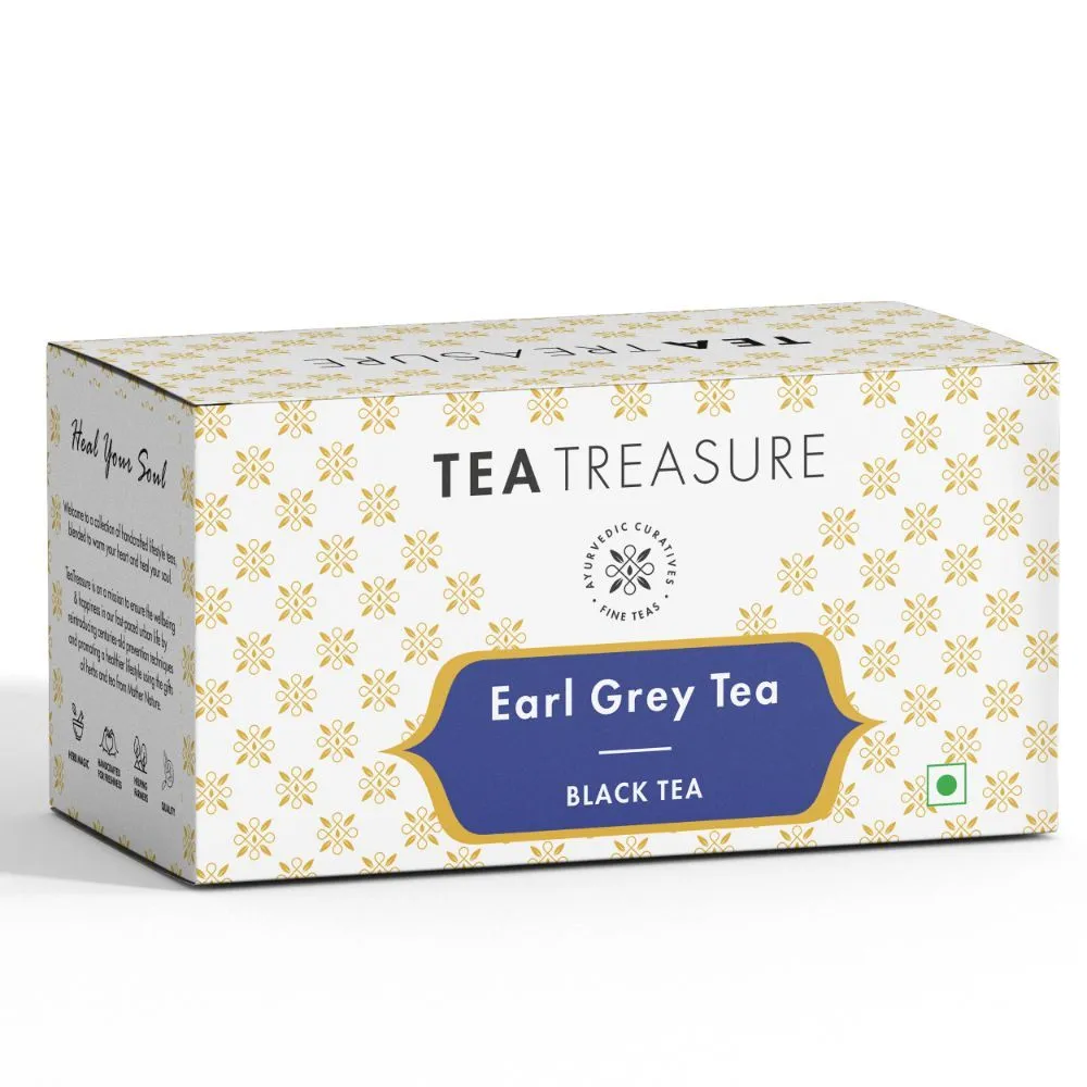 Tea Treasure Earl Grey Tea 18 Pyramid Tea Bags