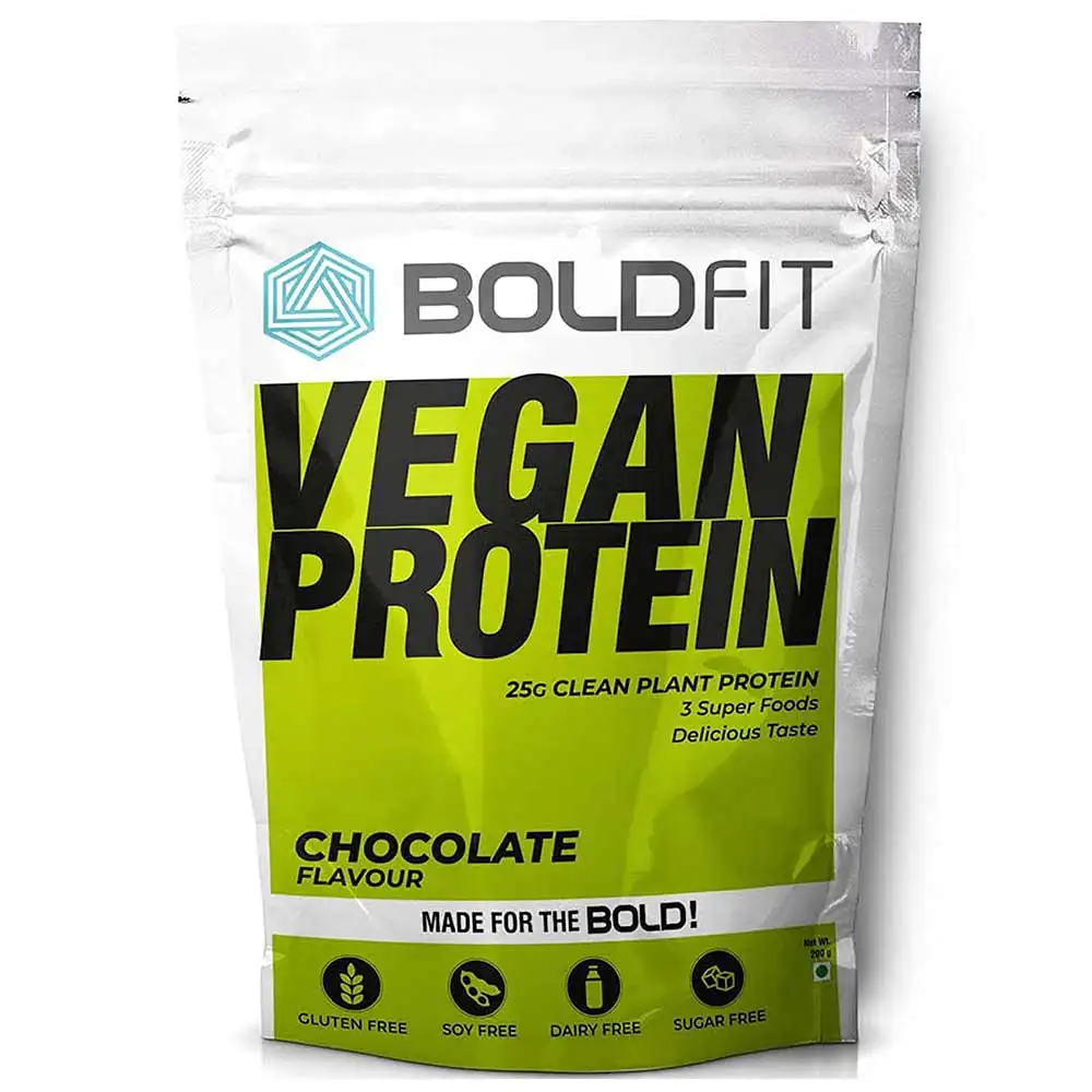 Boldfit Vegan Protein,  0.44 lb  Chocolate