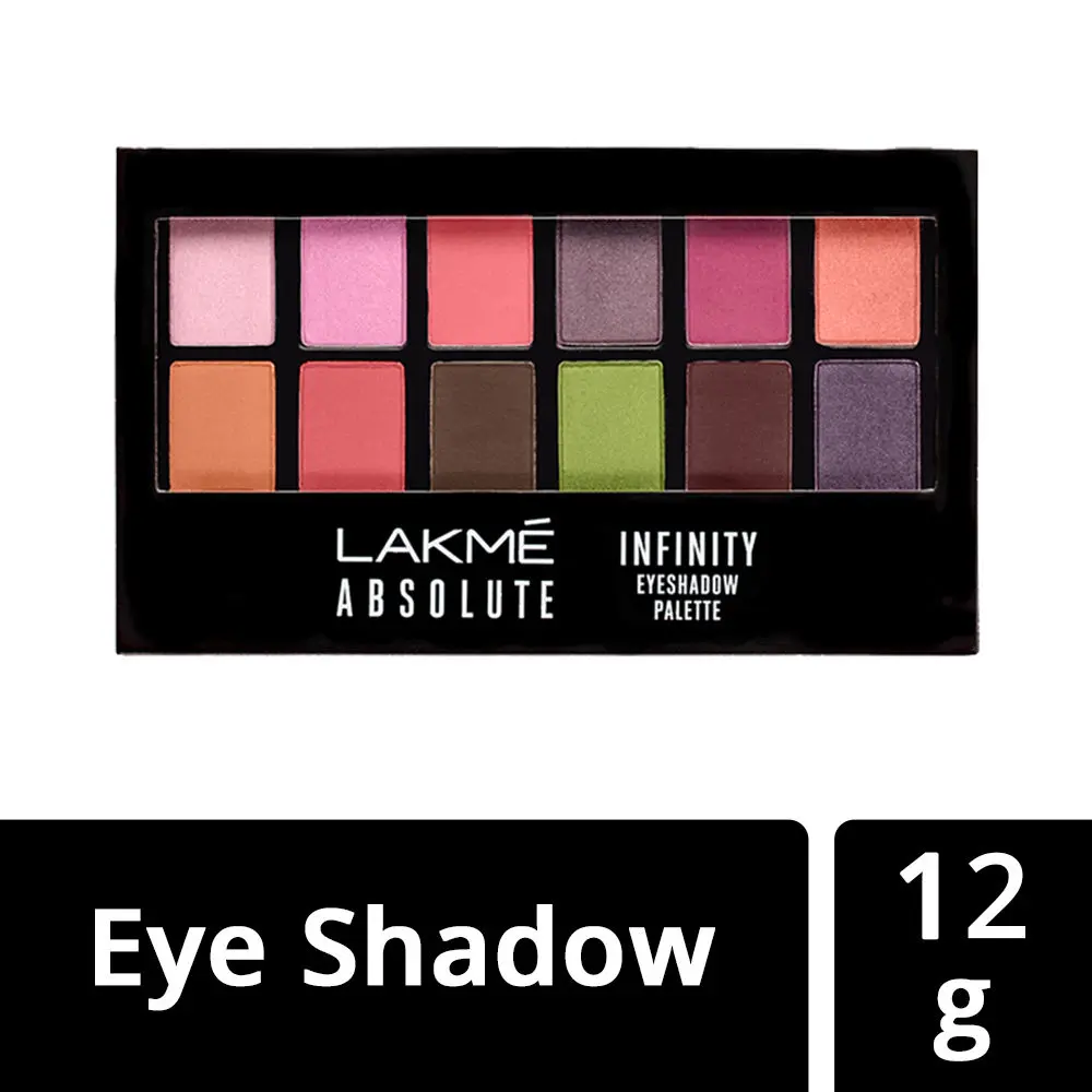 Lakme Absolute Infinity Eye Shadow Palette, Pink Paradise (12 g)