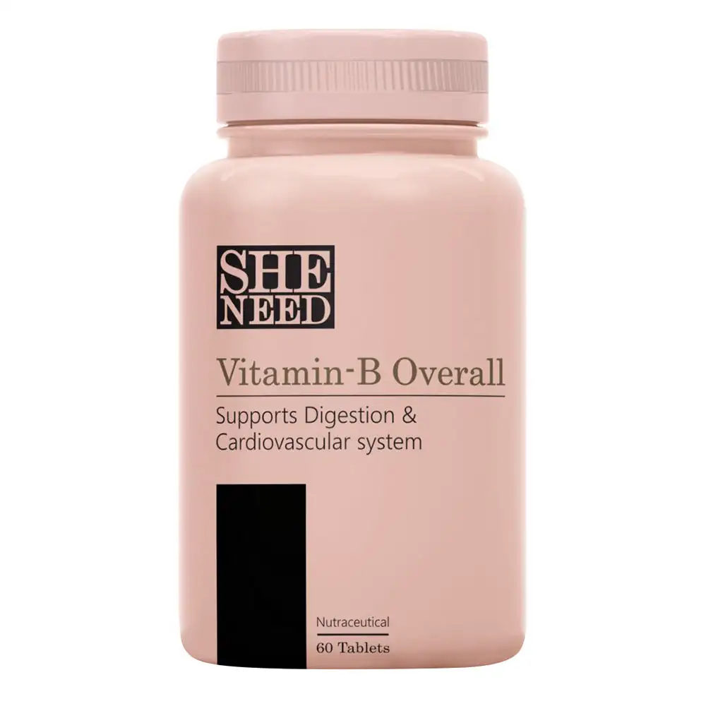 SheNeed Vitamin B Overall,  Unflavoured  60 tablet(s)