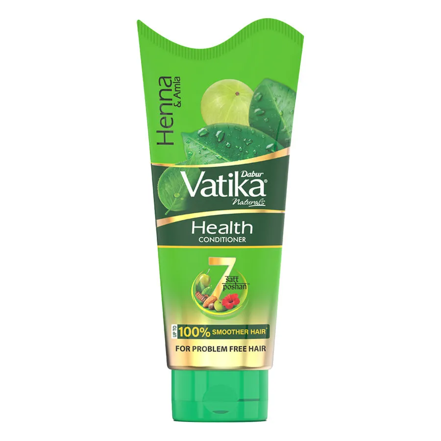 Dabur Vatika Health Conditioner With Henna & Amla For 100% Smoother Hair