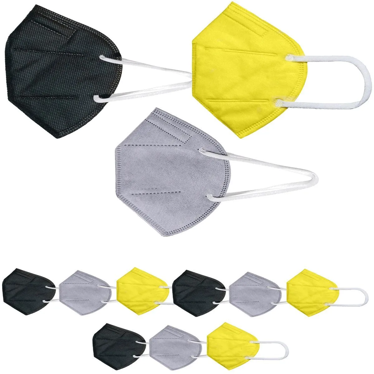 OOMPH Pack of 12 Kn95/N95 Anti-Pollution Reusable 5-Layer Mask