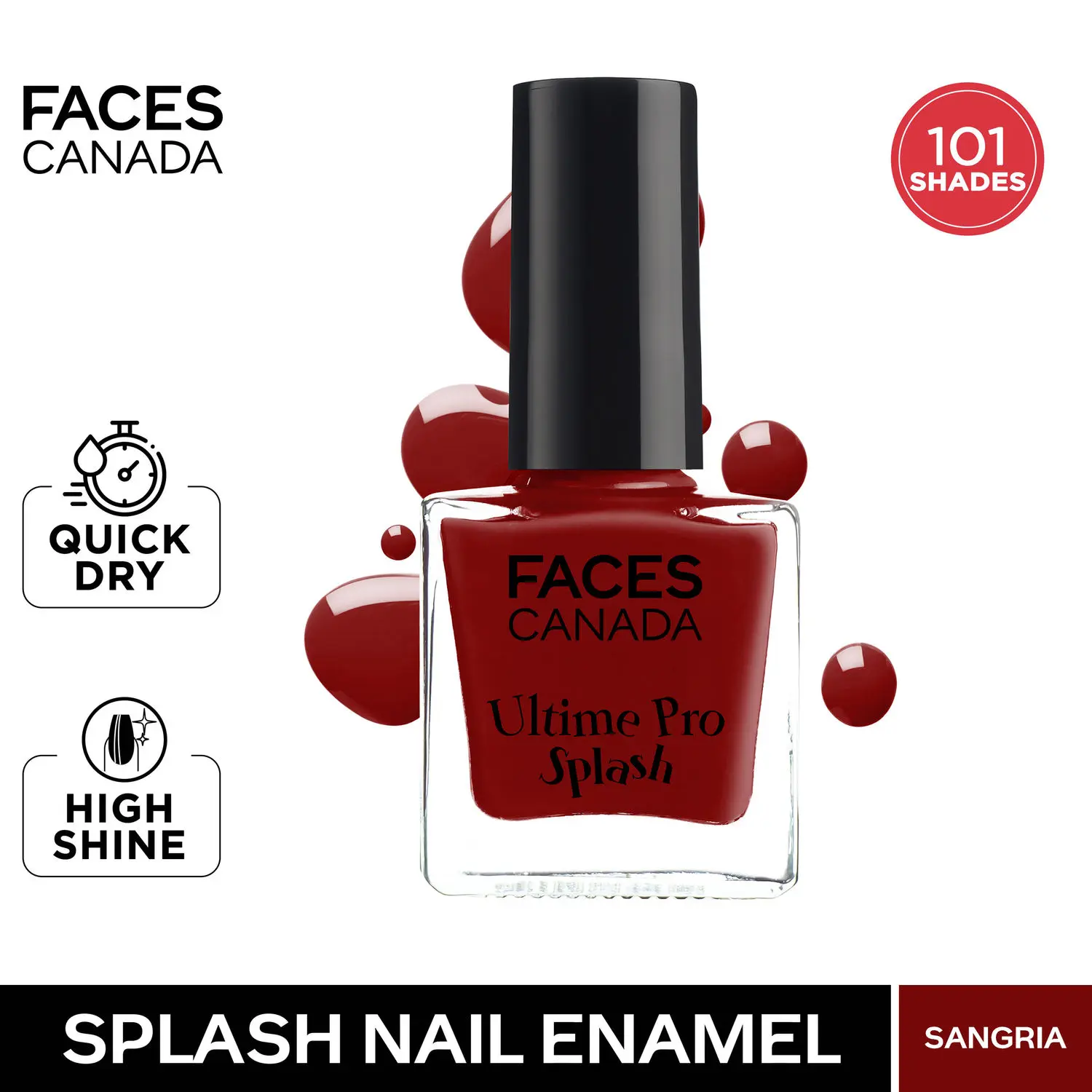 Faces Canada Ultime Pro Splash Nail Enamel Scarlet 115