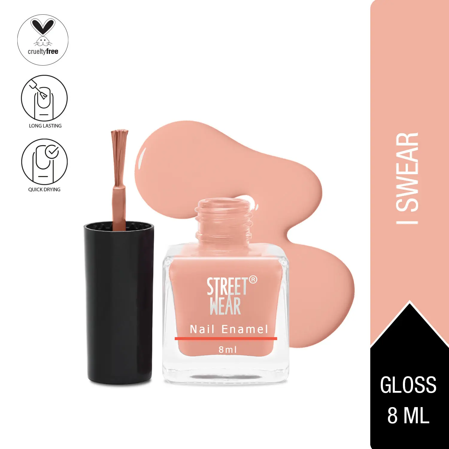 Street Wear Nail Enamel (Revamp) Pretty Girl Collection I Swear (8 ml)