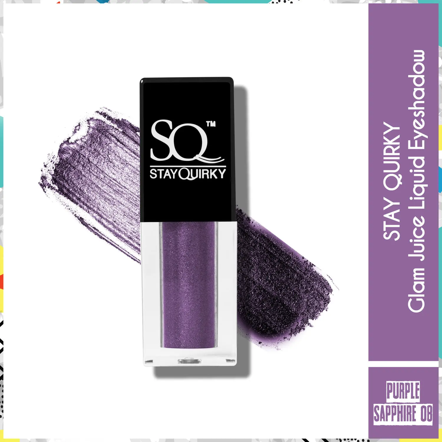 Stay Quirky Glam Juice Liquid Eyeshadow - Purple Sapphire 08 (2.6 ml)